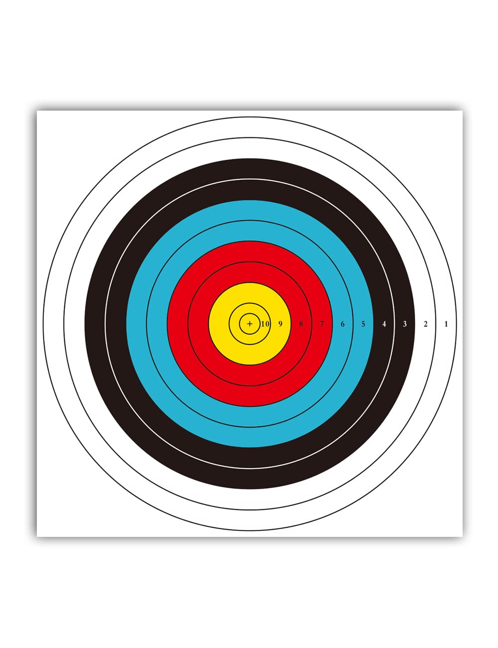 longbowmaker Archery Targets 30pcs Standard Targets Face 40cm Targets Paper