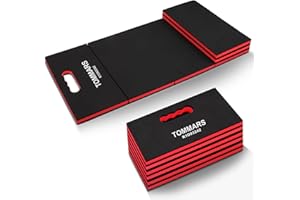 TOMMARS 0.9" Foldable Thick Kneeling Pad, 5 Fold Comfortable Foam Knee Pads Cushion Mat for Gardening, Yardwork, Workshop Rep