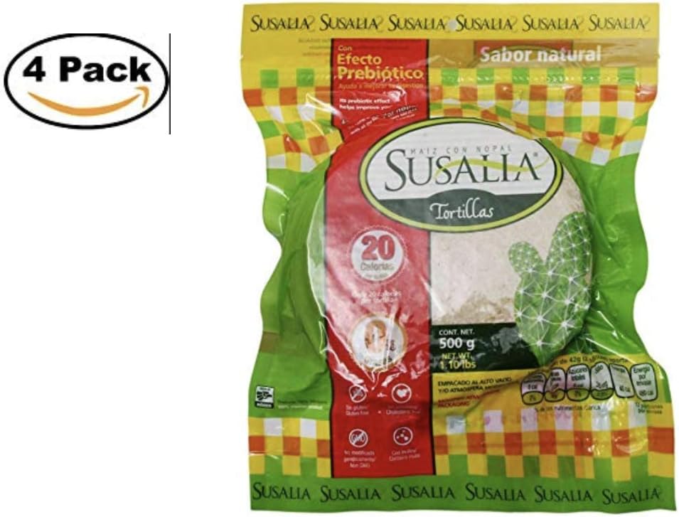 Corn and Nopal Tortillas (4 Pack)