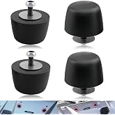 4Pcs Black Rubber Bumper Cushion Hood Bump Stop Fit for Jeep Wrangler YJ 1987-1995, TJ 1997-2006, JK 2007-2018，KJ71051BK