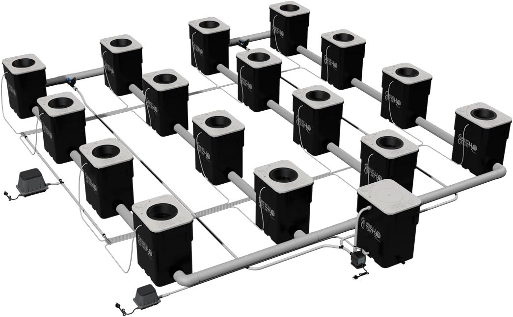 Under Current Double Barrel 16 XXL13 UCDB16XXL13-16 site - 8" net pots - 13 Gallon Grow modules - 300 watt - 120V