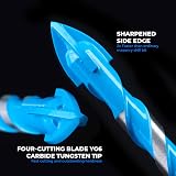 toolant Concrete Drill Bit Set 7pc Masonry Bits 4-10mm with 4 Cutting Edges view 2