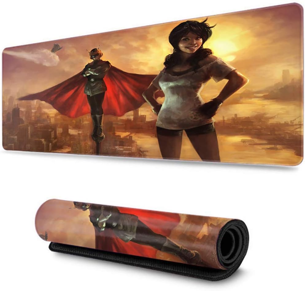 Professional Gaming Mouse Pad Mousepad Custom Design for PC Computer Laptop forBall Dragon z Kakarot Super Z Son Goku Mousepad(15.8x35.5x0.2 in)