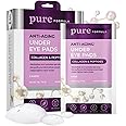 Pure Formula Collagen and Peptides Under Eye Patches - Reduces Puffiness & Dark Circles, Firming & Anti-aging Under Eye Pads - Cruelty Free Korean Skin Care For All Skin Types - 5 Pairs