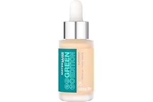 Maybelline Green Edition Superdrop Tinted Oil Base Makeup, Adjustable Natural Coverage Foundation Formulated With Jojoba & Marula Oil, 25, 1 Count