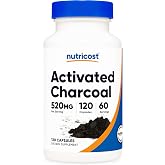 Nutricost Activated Charcoal 520mg, 120 Capsules, Gluten-Free &amp; GMO-Free | Premium Powder From Coconut Shell