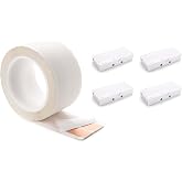 Sewell Ghost Wire 2.0, Super Flat Adhesive Speaker Wire Kit with 4 Terminal Blocks, 16 AWG, 2 Conductor, 25 ft. Spool, White