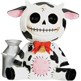 SUMMIT COLLECTION Furrybones Moo Moo Signature Skeleton in Dairy Cow Costume with Tin Milk Can