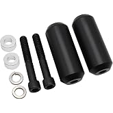 4" Upper Shock Mount Frame Sliders Falling Crash Protector Guards Falling Side Protector No Cut Kits Fit for Sportster XL883 XL1200 2004-2022(Smooth Style)