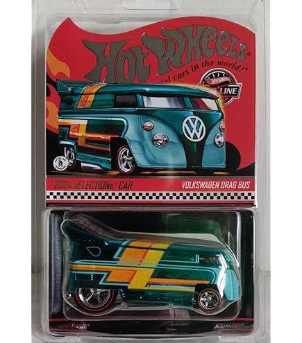 Amazon.com: Hot Wheels Volkswagen Drag Bus, red Boulevard : Toys