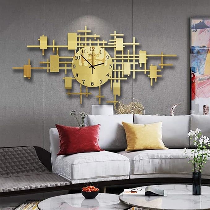 Kuku Wall Clock Golden Personality Fashion Restaurant