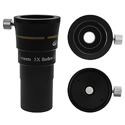 Alstar 1.25" 4-Elements 5X Barlow Lens Fully