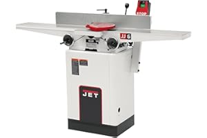 JET 6-Inch Long Bed Jointer, Helical Cutterhead, 1 HP, 115/230V 1Ph (Model JJ-6HHDX)
