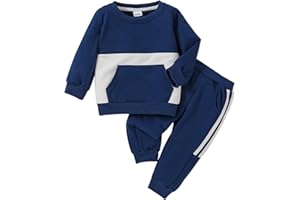 Doresbebe Toddler Baby Boy Clothes Fall Winter Outfit Infant Sweatshirts Pullover Sweatsuit Tops Long Pants Clothing Set