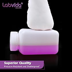 Labvida Square Reagent Bottle HDPE Wide Mouth