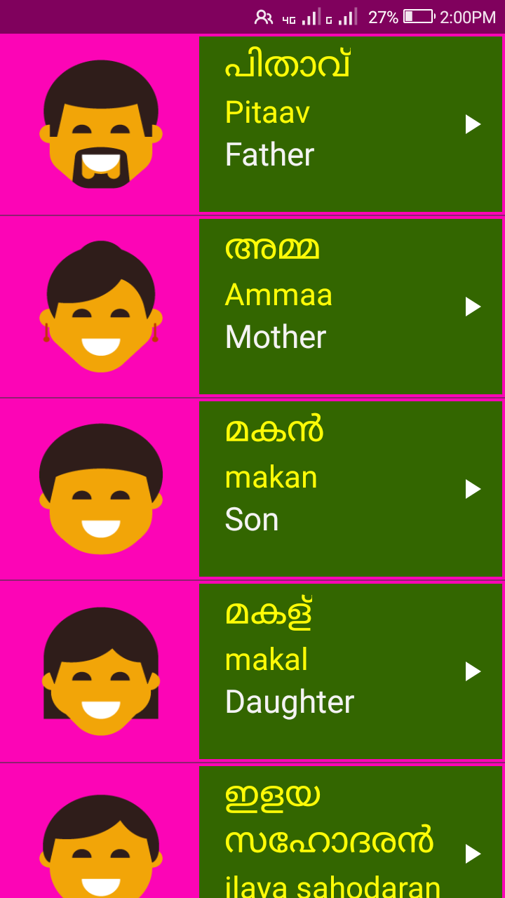 Amazon Com Learn Malayalam From English Appstore For Android