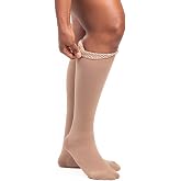 Sigvaris Dynaven 972 Women's Closed Toe Knee Highs w/Grip Top - 20-30 mmHg Black LL