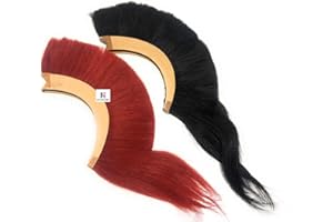 NauticalMart Medieval Helmet Plume Red & Black17" Replica