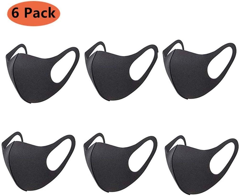 Dust Masks Anti Pollution 3D Facemask-Washable and Reusable, PM2.5 Windproof Face Mouth Mask for Cycling Camping Travel Black for Adults