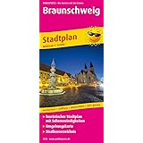 Braunschweig. Stadtplan 1:16 000: Touristischer Stadtplan mit Sehenswürdigkeiten / Umgebungskarte / Straßenverzeichnis / wett