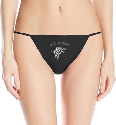 Game Of Thrones Winter Is Coming Women Micro Thong Underwear Black Amazon Co Uk Clothing
