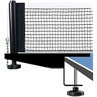 Tinos Premium Quality Ping Pong Net & Post | Heavy Duty Table Tennis net & Post Set | Tension and Height Adjustment |