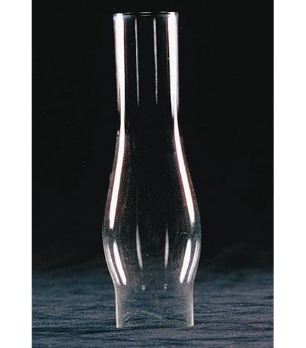 GXFCCYXT Small Oil Lamp Chimney Replacement - Clear Glass, 2 1/8" Base, 7 1/8" Tall, Crimped Top - View #10