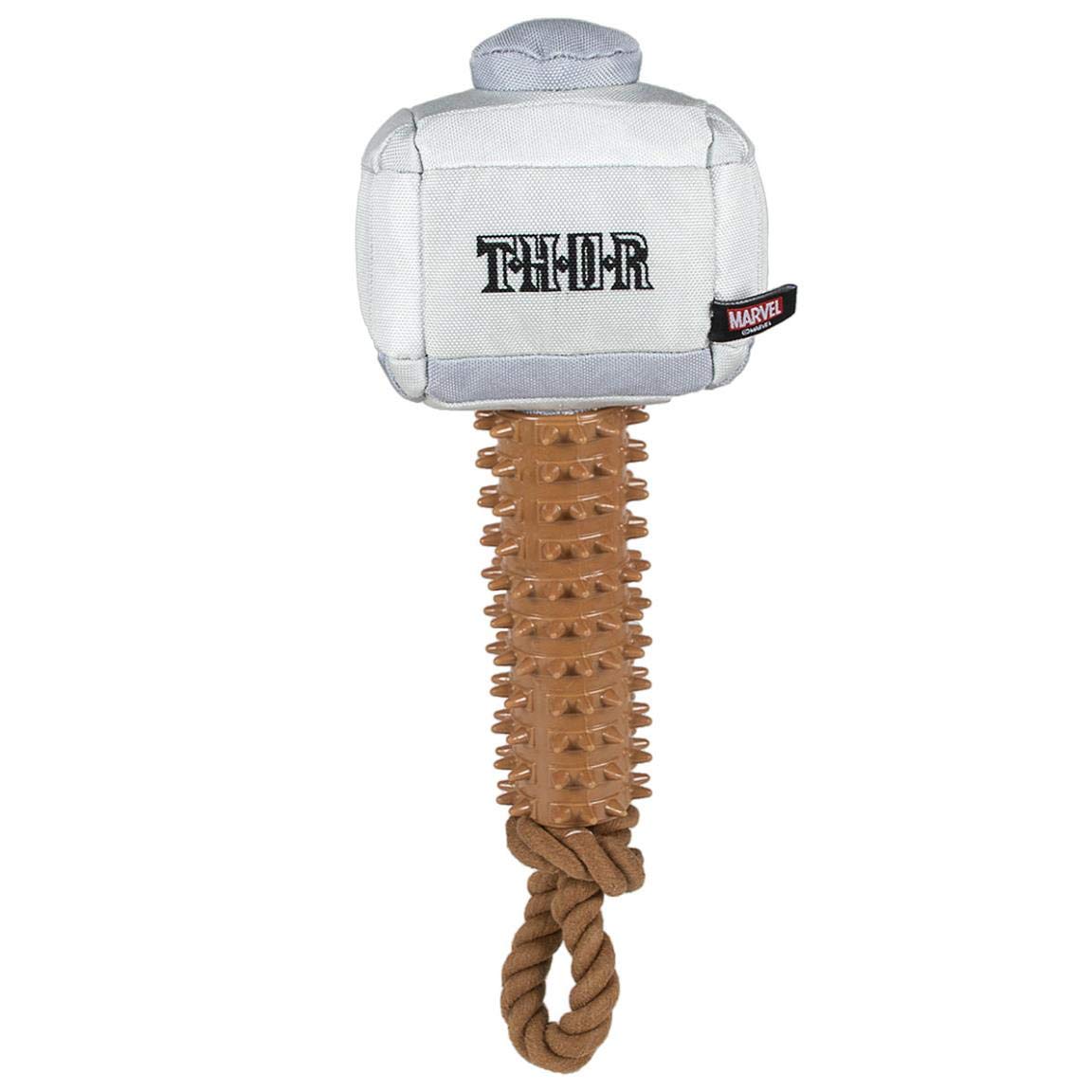 CERDÁ LIFE'S LITTLE MOMENTS - Thor hammer Dog toy - Dental dog chew for dogs and puppy - tough dog toys - Official Marvel Licensed