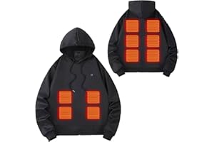 Heated Hoodie For Men Women Heated Sweatshirt Unisex Warm USB Electric Heated Jacket Winter Heating 6/8/10 Zones