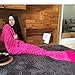 Handmade Mermaid Tail Blanket Crochet , T-tviva All Seasons Warm Knitted Bed Blanket Sofa Quilt Living Room Sleeping Bag for Kids and Adults (72.8
