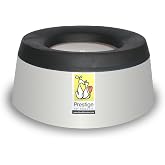 Road Refresher&trade; - Prestige Pets Water Bowl Dispenser - No Spill Water Bowl for Dogs and Cats - Travel Pet Water Bowl for Home and Travel - Grey - Large