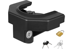 VEVOR Trailer Hitch Lock Kit, Compatible with 2-5/16 in Couplers, Heavy-Duty Anti-Theft Trailer Ball Lock with 3 Keys & Padlo