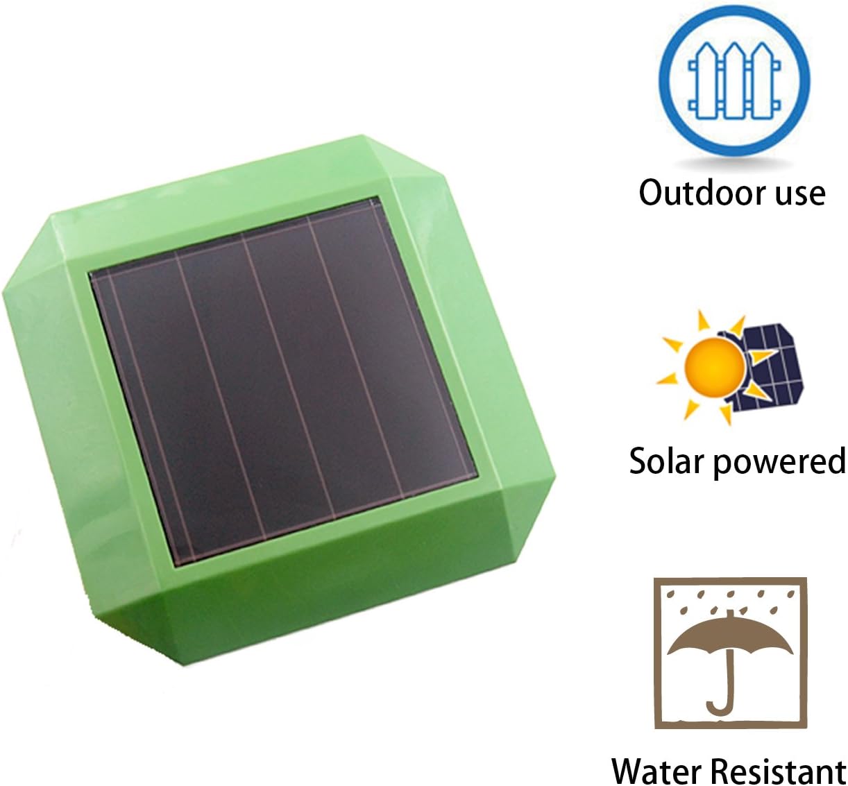 Sonic Solar Powered Mole Repeller – Zikke Professional Sonic Mole Repellent that Repels Mole, Rodent, Vole, Shrew, Gopher, Snake, Pest for Outdoor Lawn Garden Yards Covers 6,000 sq ft?2 pack)