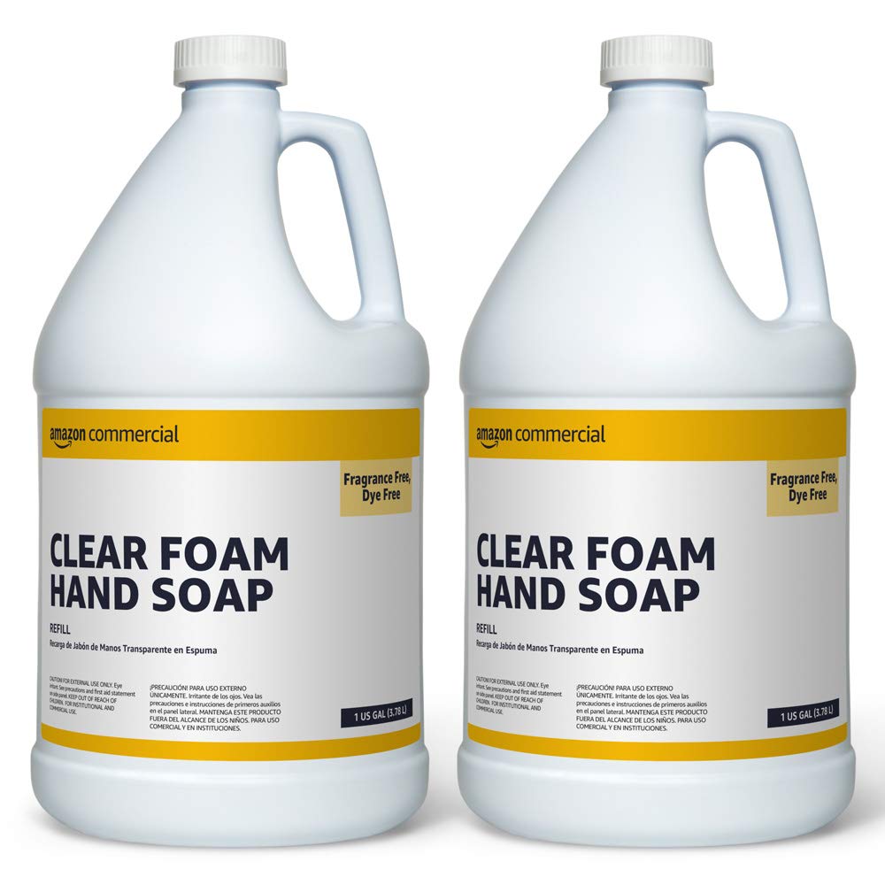 Commercial Clear Foam Hand Soap Refill, 1-Gallon, 2-Pack: Industrial & Scientific