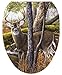 Toilet Tattoos, Toilet Seat Cover Decal,Deer Creek, Size Elongated