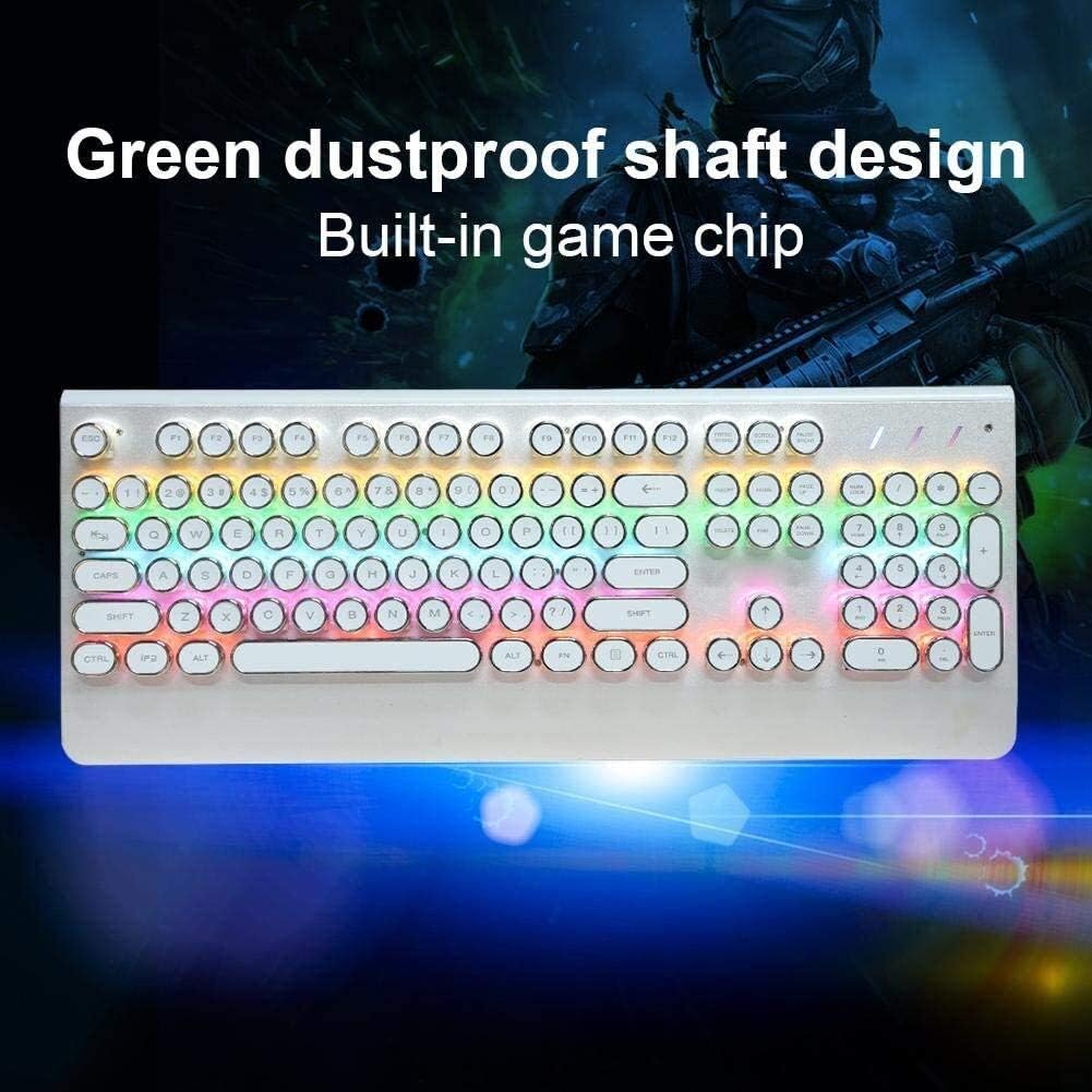 Amazon Co Jp Kyll レトロな有線ゲーミングキーボード Pubgノートpcゲーム用超スリムledバックライトパンクメカニカルキーボード人間工学 家電 カメラ