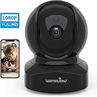 Wansview Wireless Security Camera, IP Camera 1080P HD, WiFi Home Indoor Camera for Baby/Pet/Nanny, Motion Detection, 2 Way Audio Night Vision, Works with Alexa, with TF Card Slot and Cloud