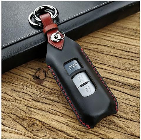 Qiaoxi High-grade Genuine Leather handmade car key case cover keychain for Mazda Axela CX-4 CX-5 Atenza Mazda6 Mazda3 fob shell key bag