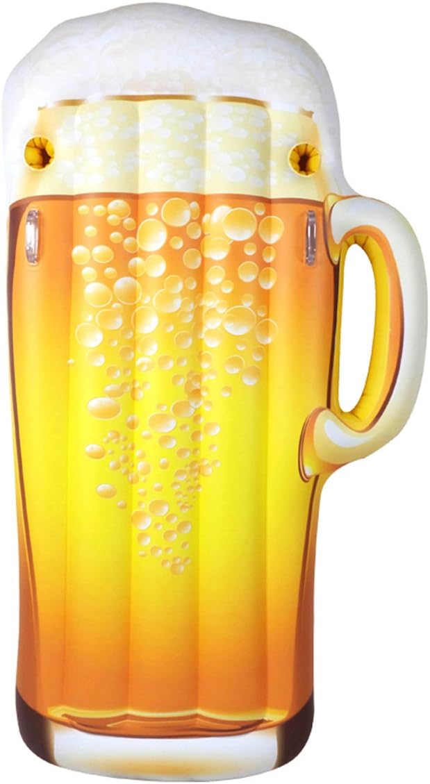Jet Creations FUN-BEER1 (-) Inflatable Beer Mug Pool Float, Multi