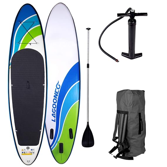 SUP Board Stand up Paddling Surfboard'Speed' 320x76x15cm aufblasbar Alu-Paddel Hochdruck-Pumpe Transportrucksack 115KG Tragkr