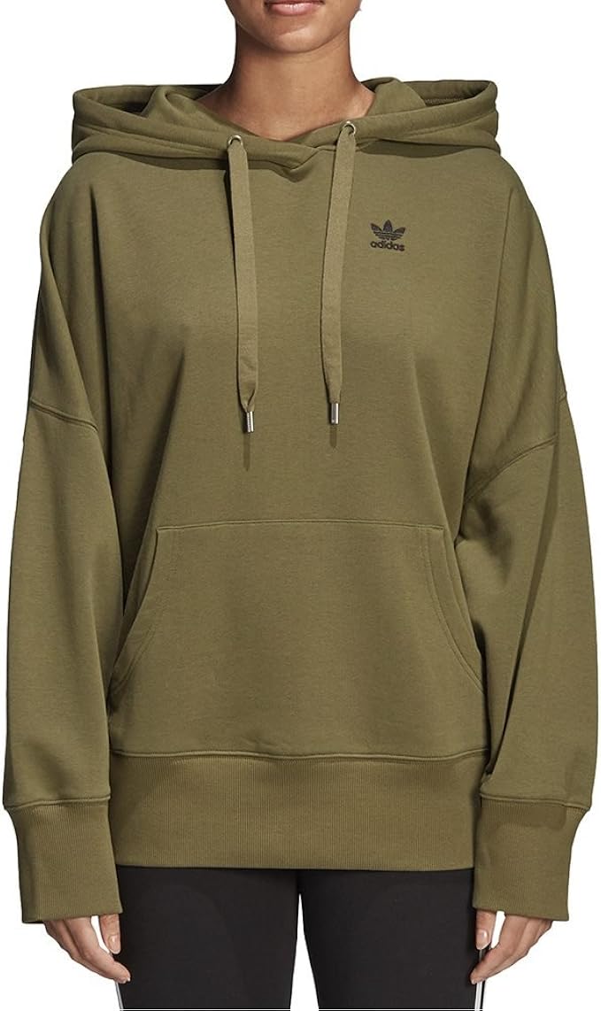 khaki green adidas hoodie womens