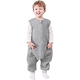 HOMEAL Toddler Sleep Sack with Legs, 1.0 TOG Wearable Blanket, Soft Cotton Baby Sleep Sack for Kids (2T–3T)