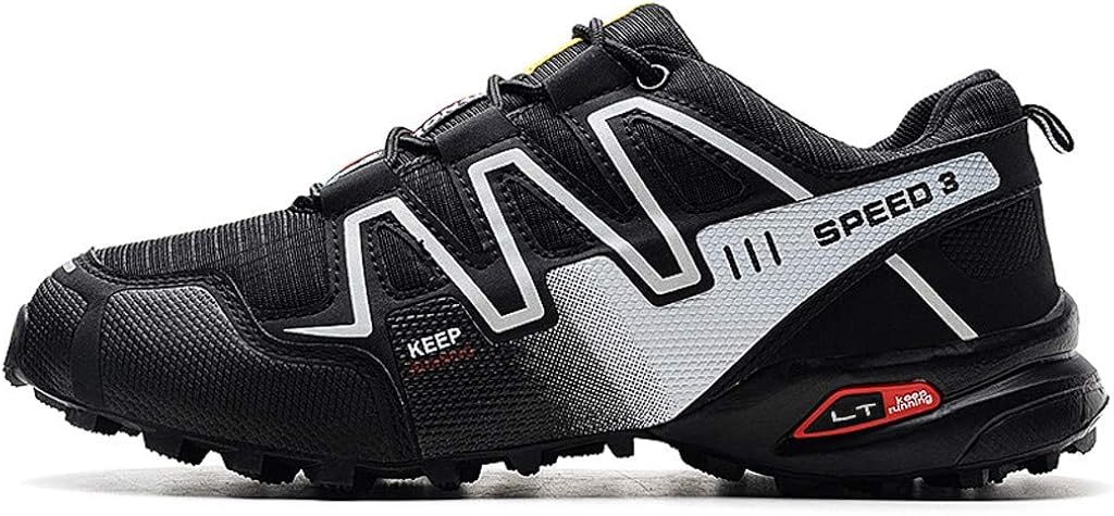 Wanderschuhe Herren Trekkingschuhe rutschfeste Outdoorschuhe Atmungsaktiv Walkingschuhe Speedcross 3 Traillaufschuhe Sneaker