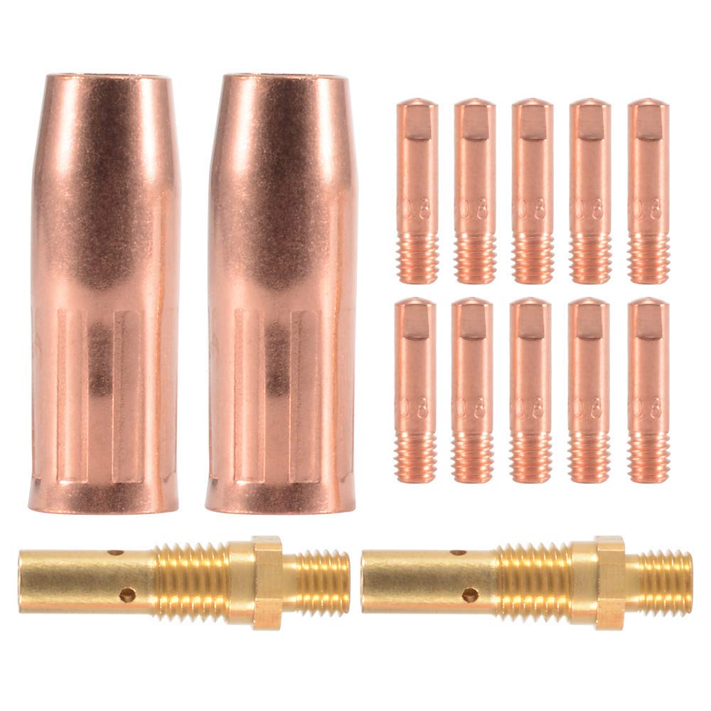 MIG Welding Gun Accessory Kit of 10pcs Contact Tip 0.030" (0.8x25mm