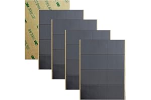 Adhesive Magnets 100pcs – 3M Peel and Stick Magnet Strips for Crafts, DIY Projects, Whiteboard Labels, Refrigerator, Office U