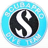 SCUBAPRO DIVE TEAM Logo Scoba Diving Suit Jacket Patch Sew Iron on Embroidered Badge CustomD