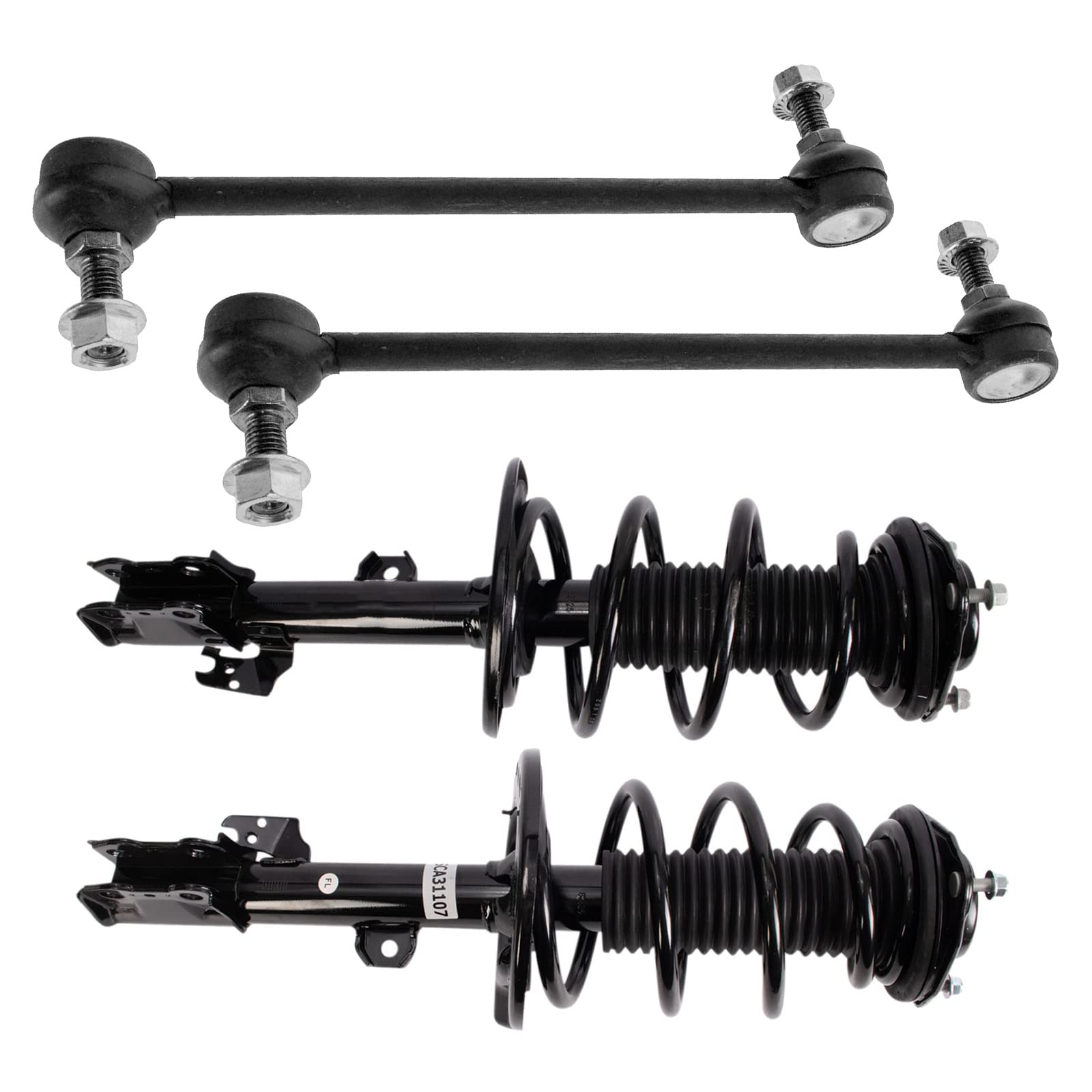 MISSING COIL AND STRUTS***TRQ Front Suspension Kit Complete Strut ...
