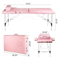 Masajeo Portable Lash Bed for Lash Extensions