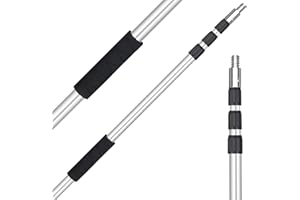 Lineslife Telescoping Pole, 4-12 FT Paint Roller Extension Pole, Multi-Purpose Sturdy Aluminum Alloy with Twist-Lock Design for Windows, Painting, Dusting and Cleaning