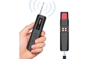 DREAMME Upgraded AI Hidden Camera Detector -5 Modes RF Bug Detector for GPS Trackers/Listening Devices, Portable Rechargeable with Vibration Alarm (Travel/Hotel/Home)